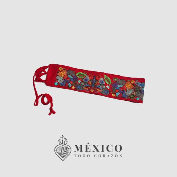 Mexican Folkloric belt day of the dead 5 de Mayo colorfull mexico todo corazon - Picture 4 of 5